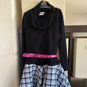 2 for $20. Youngland Girl Sweater Dress with belt Size 6.
